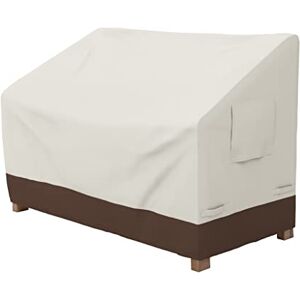 Amazon Basics Housse de protection pour banc 2 places, Beige & Tan, 70 x 70 x 45 cm - Publicité