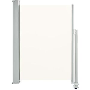 vidaXL Auvent Latéral Rétractable de Patio 100x300 cm Blanc Cassé Brise-Vent - Publicité