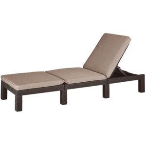 ALLIBERT Daytona Deluxe Chaise Longue, Plastique, Marron - Publicité