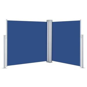 vidaXL Auvent Latéral Rétractable Store Latéral Brise-Vue Abri Soleil Jardin Terrasse Balcon Exterieur Résistant aux UV Bleu 120x600 cm - Publicité