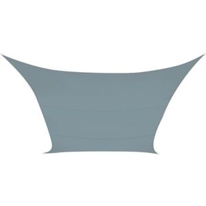 Perel Voile d'ombrage, Hydrofuge, 2 x 3 m, 160 g/m², Polyester, rectangulaire, Gris Clair - Publicité