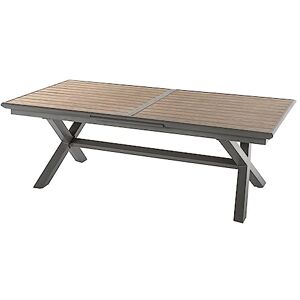 Hespéride Table de Jardin Extensible Axiome Effet Bois Honey & Praline - Publicité