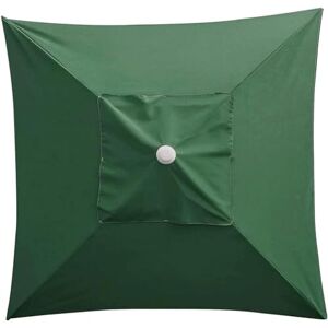 RRHCW Parasol De Jardin Extérieur 2x2M, Parasol De Marché Pour Extérieure Avec 4 Côtes En Bambou, Système De Levage Par Poulie Et Trou D'Aération, Parasol De Protection Solaire-Green - Publicité