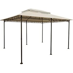 Spetebo Cape Town Toit de rechange pour pavillon 4 x 3 m, imperméable, en 3 couleurs, toit de tonnelle avec revêtement en PVC (beige) - Publicité