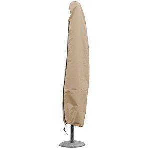 GREEN CLUB Housse de Protection pour Parasol Droit Haute qualité Polyester H 185 cm x diam 40 cm Couleur Beige - Publicité