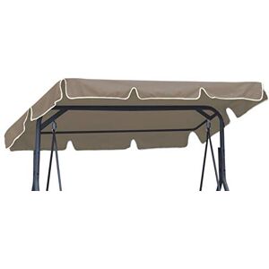 Ferocity Toit de Rechange pour balancelle Canopée pour Balancelle de Jardin balançoire Soleil Toit résistant au Soleil Taille 110 x 188 cm Beige [101] - Publicité