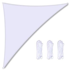 JAQVIVI Voile d'ombrage Triangulaire imperméable, auvent de Protection UV pour Cour, Jardin, terrasse, Piscine et Camping en Plein air - Publicité