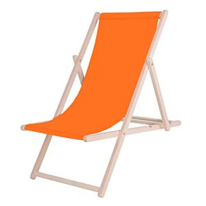 SPRINGOS Chaise Longue Pliante en Bois Chaise Longue pour Jardin et Petit Balcon Système de sécurité 3 Positions Pliable Chaise Longue en Bois avec Tissu Textile - Publicité