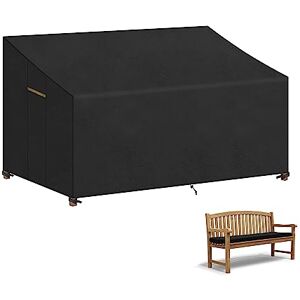 VANSHEIM Housse de Protection pour Banc 3 Places Housse de Banc de Jardin Extérieur Housse pour Banc de Jardin Exterieur Housses de Banc Imperméable Housse de Canapé de Jardin 3 places 165x75x63/89cm - Publicité