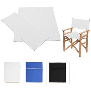 HaavPoois 1 Jeu de Chaises de Directeurs, Kit de Couverture de Chaises Pliantes, Chaises de Directeurs Portables Chaises de Club, Housses de Siège en Toile pour Jardin Intérieur Et Extérieur, Blanc - Publicité