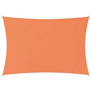 Lumaland Voile d'ombrage Cordes de Fixation incluses   Rectangulaire 3 x 4 mètres Protection Solaire   100% HDPE avec Le Filtre UV de Protection [Orange] - Publicité