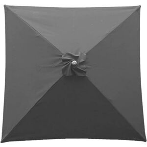 RRHCW Parasol De Jardin Extérieur 2x2M, Parasol De Marché Pour Extérieure Avec 4 Côtes En Bambou, Système De Levage Par Poulie Et Trou D'Aération, Parasol De Protection Solaire-Gris - Publicité