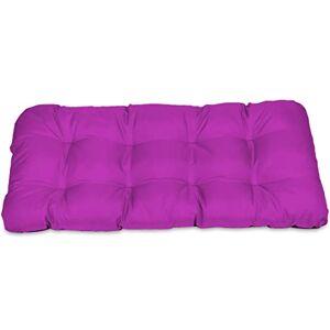 SuperKissen24. Coussin Dossier pour Banc de Jardin Canapé 100x50 cm Intérieur/Extérieur – imperméable Fuchsia - Publicité