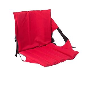 Ardorman Chaise Pliante Confortable pour Camping Jardin Palge Extérieur StaPortable Chaise Coussin Pliable Sol avec Dossier pour Pique-Nique Rouge/Noir - Publicité