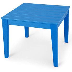 LIFEZEAL Table pour Enfants, Table Solide et Durable en Bois Plastique PE, Petite Table pour l’Intérieur et l’Extérieur, 64,5 x 64,5 x 51 CM, Capacité de Charge de 100 KG (Bleu) - Publicité