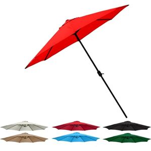 TZUFA Toile De Rechange pour Parasol De 2,7 M/3 M + 6 Baleines/8 Baleines, Imperméable, Lavable, Auvent De Rechange pour Parasol De Terrasse, Jardin, Plage, Piscine (Color : Red, Size : 3m/8-ribs) - Publicité