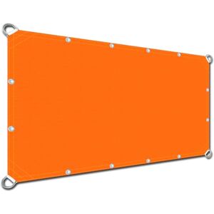 DIKENI Voile de Jardin Auvent d'ombre 0.8x1.2m, Protection des Rayons UV Respirante Toldos Para Facile d’Installation pour Extérieur Voiture Balcon, Orange - Publicité