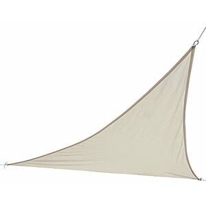 BAKAJI Voile d'ombrage en Tissu résistant, Protection UV 90% pour Ombre Jardin, terrasse avec Crochet connecteurs en D, Couleur Beige, Corde Incluse (3 x 3 mètres) - Publicité