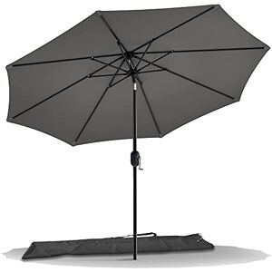 vounot Parasol de Jardin Parasol Inclinable 270cm Toile Protection UV pour Balcon Patio Terrasse Exterieur Gris - Publicité