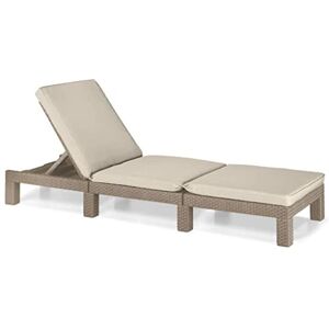 ALLIBERT Chaise Longue Daytona SL, 22 x 195 x 65 cm, Beige (Cappuccino) - Publicité