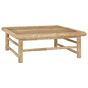 vidaXL Table de Jardin Repose-Pied de Patio Table de Terrasse Tabouret de Pied Meuble d'Extérieur Table de Patio 65x65x30 cm Bambou - Publicité