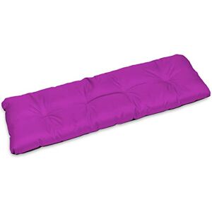 SuperKissen24. Coussin Dossier pour Banc de Jardin Canapé 120x38 cm Intérieur/Extérieur – imperméable Fuchsia - Publicité