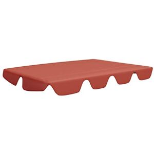 vidaXL Toit de Rechange de Balançoire Toit de Remplacement pour Balancelle Terrasse Jardin Extérieur Imperméable Terre Cuite 188/168x145/110 cm - Publicité