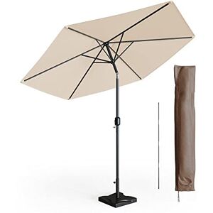 Oskar OK-Living Parapluie, Beige, 27 cm avec housse de protection et support - Publicité