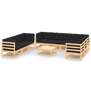 LARRYHOT 3083835 Lot de 10 coussins de jardin en bois massif - Publicité