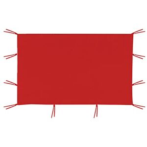 IGTOPS Panneaux latéraux 2 x 3 m Paroi latérale En tissu Oxford 210D Imperméable Protection UV Pièces latérales de rechange pour tonnelle, bâche latérale unique (rouge) - Publicité