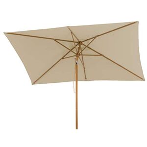 Schneider Parasol Malaga Naturel 300 x 200 x 261 cm 615-02 - Publicité