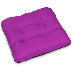 SuperKissen24. Coussin pour Chaise, Siège, Banc de Jardin, Canapé Lot de 6 Coussins 45x45 cm Bain de Soleil Intérieur/Extérieur – imperméable Fuchsia - Publicité