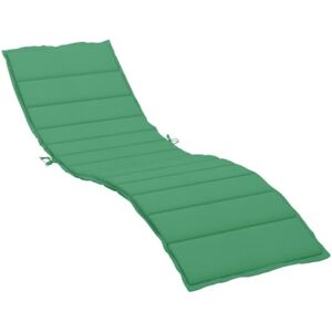 vidaXL Coussin pour Chaise Longue en Tissu Vert 200 x 60 x 4 cm - Publicité