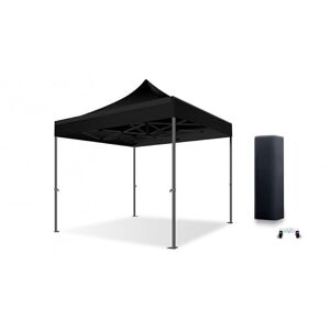 ACTIEXPRESS Barnum, Tonnelle Professionnelle 3X3, 3X4,5, 3X6 Structure en Fibres de Verre 55mm Toit 450g/m² (Noir, 3X3) - Publicité