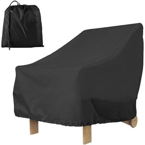 Toaboa Housse pour meubles de jardin 80 x 85 x 91 cm Housse de protection 210D Imperméable Anti-UV Coupe-vent Résistant aux UV Pour chaises de jardin, chaises empilables - Publicité