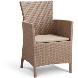 Keter Iowa – Fauteuil de Jardin 60x62x89 cm Cappuccino - Publicité