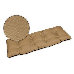 SuperKissen24. Coussin Dossier pour Banc de Jardin Canapé 140x50 cm Intérieur/Extérieur – imperméable Beige - Publicité