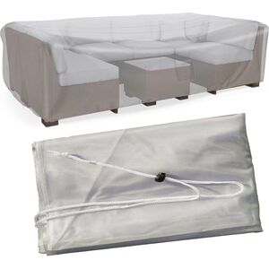 BAOLIQ Housse de Protection for Meubles de Jardin, imperméable, Transparente, for l'extérieur, en PVC, for Table, Cube, Robuste, for Patio (Size : 250x200x80cm/99.4x78.7x31.5in) - Publicité