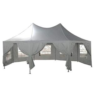 France-Barnums.com France-Barnums Tente De Réception Octogonale 6x4m – Capacité 25 à 40 Personnes – Structure Acier 34mm – Bâche Polyester avec enduction PVC Blanc - Publicité