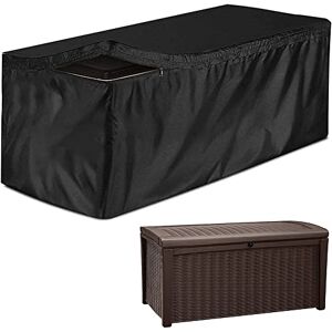 Skyour Housse de protection pour terrasse de patio  robuste Oxford 420D 100 % étanche Housse anti-poussière pour bancs de jardin, meubles de jardin, table, ottoman (L : 157,5 x 81,3 x 71,1 cm, - Publicité