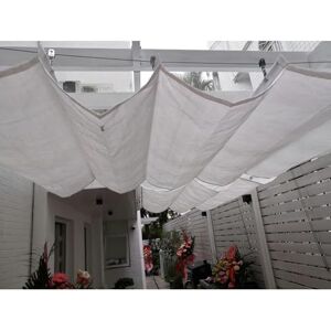 JECT Voile D'ombrage De Patio Extérieur, Couverture D'auvent Rétractable for Pergola, Store Enrouleur De Véranda (Color : Bianco, Size : 1.5x4m) - Publicité