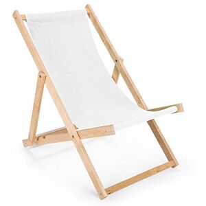 Unbekannt Chaise longue Transat en bois Chaise de jardin N/9 - Publicité