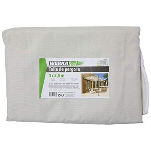 WERKA PRO 11161 Toile de rechange Pour pergola Crème 3x2.5m En polyester 180gm² - Publicité