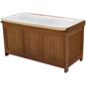 Directachat56 Coffre/Banc de Rangement en Bois Exotique, 115 cm - Publicité