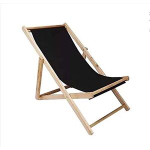 YLQHZW Chaise Longue Pliante Traditionnelle légère en Bois pour Plage/Jardin, Chaise Longue de Bord de mer, Chaise Pliante en Toile, inclinable, Charge de Bureau 140 kg - Publicité