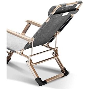 AHHYCXZ Chaise longue pliante inclinable, chaise de jardin inclinable, chaise longue de plage, bureau, lit de sieste, plage, patio, piscine, multicolore en option, chaise longue de jardin, 178x67x30cm_Gris - Publicité