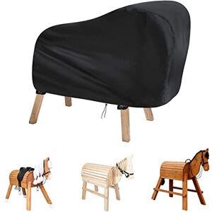 Yearninglife Housse de protection pour cheval en bois Tissu Oxford 420D Noir, universelle Étanche Pour cheval de jardin 140 x 100 x 130 cm - Publicité