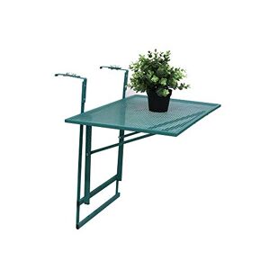 HOME DECO FACTORY HD6328 Table de Balcon Pliable Vert, Fer, 60,5 x 50 x 40,5 cm - Publicité