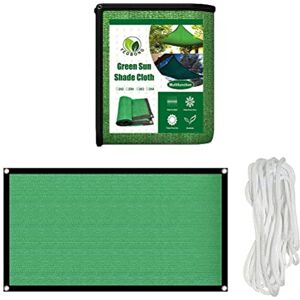 Henoot Voile d'ombrage Filet de protection solaire vert Résistant aux UV Pour serre, parking, jardin, cour, Code - Publicité