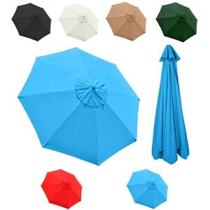 TZUFA Toile De Rechange pour Parasol D'extérieur avec 6 Baleines/8 Baleines Remplacez L'ancien Auvent Housse De Rechange pour Parasol pour Jardin, Terrasse, Marché (Color : Blue, Size : 2.7m/8-ribs) - Publicité